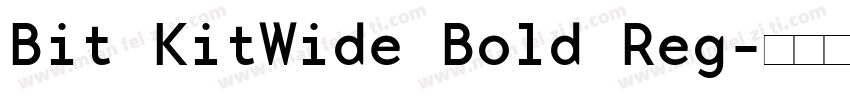 Bit KitWide Bold Reg字体转换